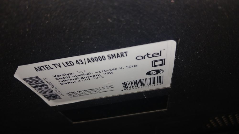 Artel.43 talik.Televizor