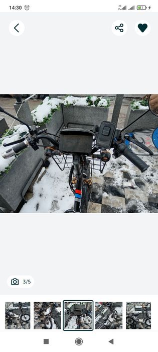 Elektrovelosiped sotiladi 2 ta batareykasi bilan