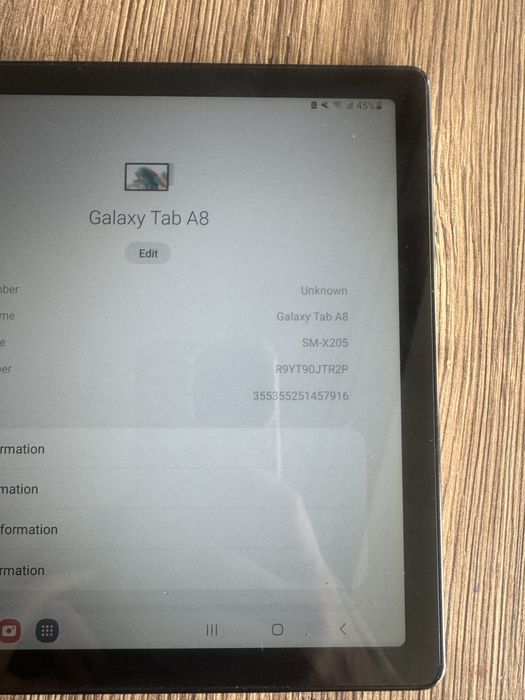 Samsung galaxy tab A8 128 gb