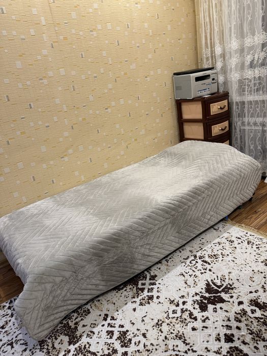 Раскладушка -кровать на металическом каркасе,