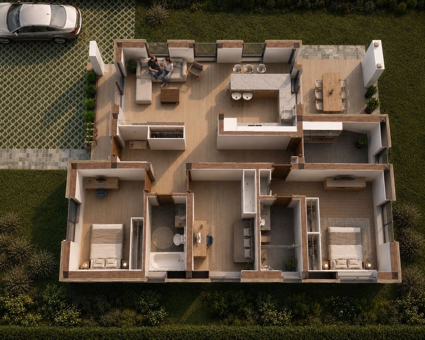 Casa individuala la roșu – Teren 550 MP + utilități – CĂRPINIȘ, BRAȘOV