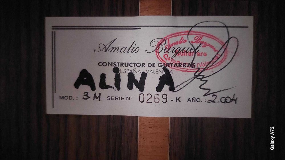 Amalio Burguet, chitară clasică