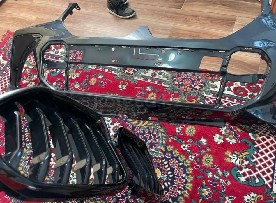 BMW X6 передний бампер и решетка