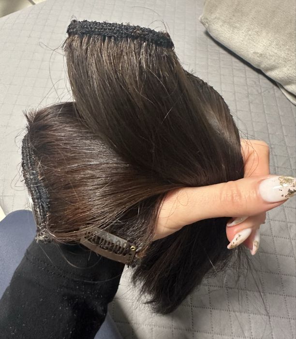 Естествена Кестенява Коса на Треса