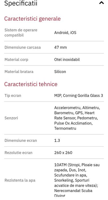 Smartwatch Garmin Fenix 6 Pro, 47mm