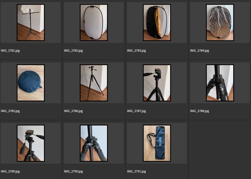 Продава се голям комплект употребявана фотографска техника