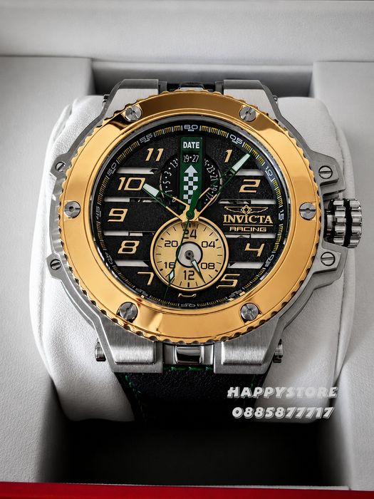 INVICTA Downforce silver/gold 56 mm, Инвикта нов мъжки часовник