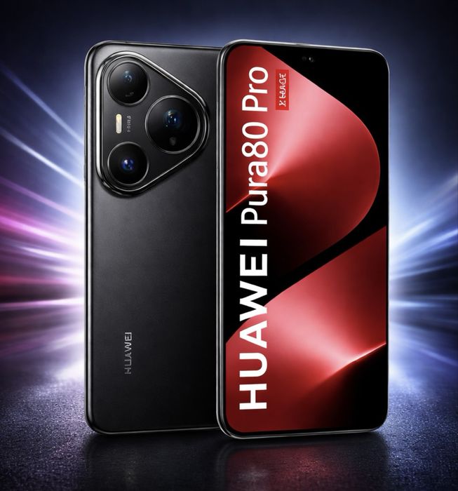 НОВ!!! Huawei Pura 80 Pro, 512GB, 12GB RAM, Черен цвят