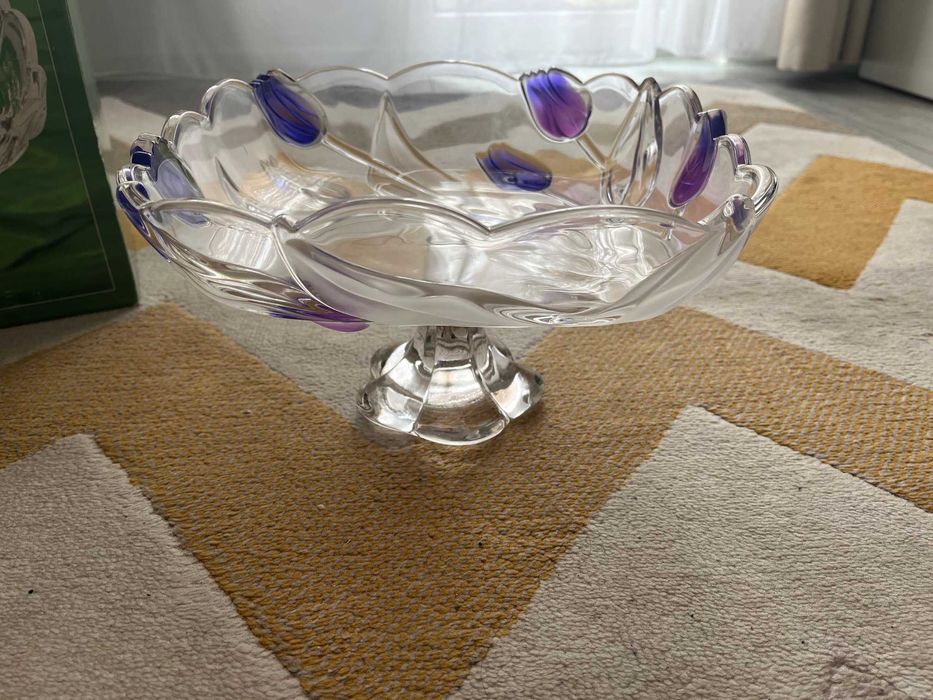 Vand fructiera din sticla groasa noua 26,5 cm