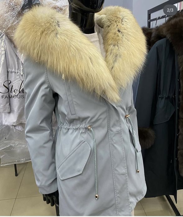 Парка с натуральным мехом