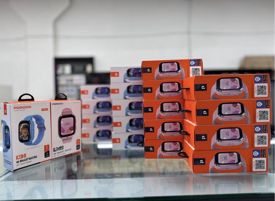 Детские умные часы сим картой. Porodo 4G. GPS и видеозвонок.
