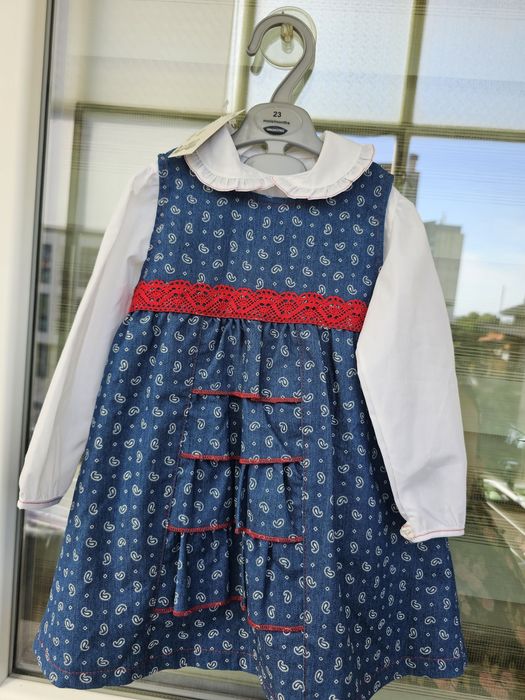 Нова  бебешка / детска  рокля 24м. / р-р 92