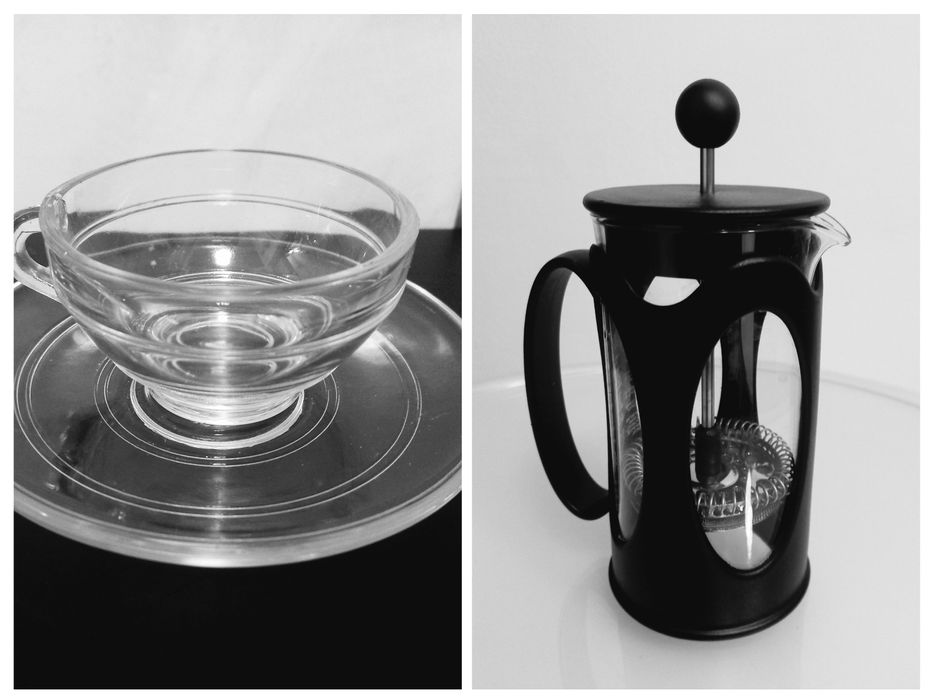 Set+infuzor ceai/cafea din sticlă