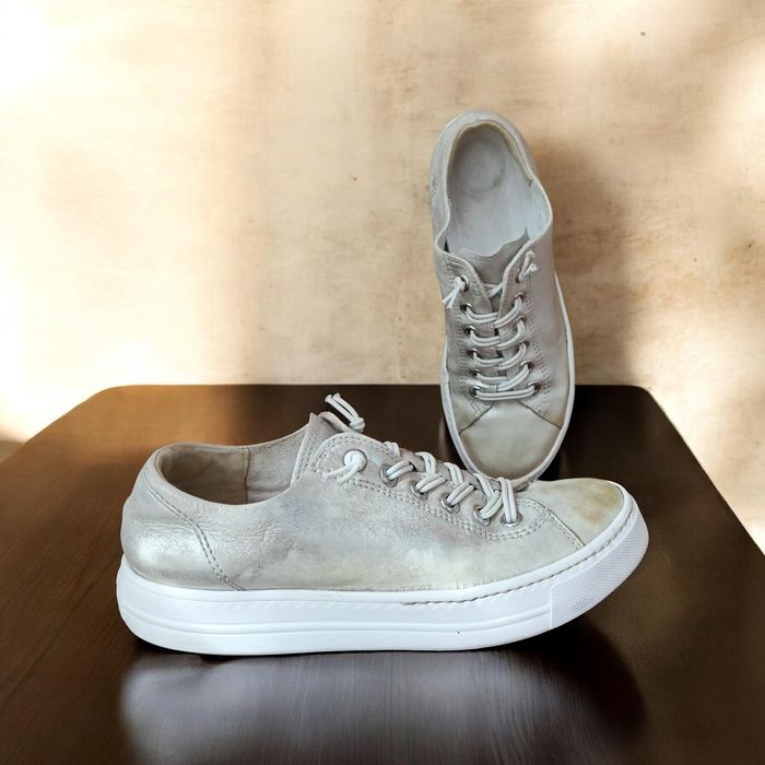 Tenisi Sneakers Paul Green Auriu-Argintii / Piele - Mărimea 38.5 (5.5