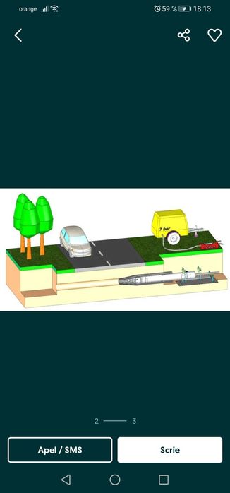 Executam foraje subtraversari subterane cu racheta pneumatica