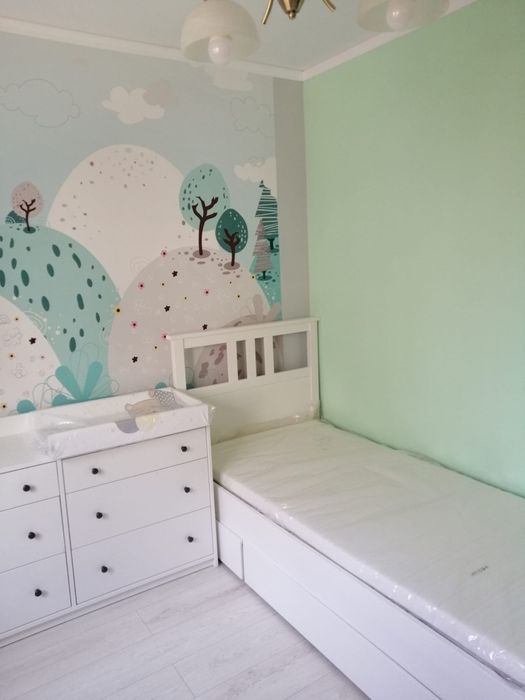 Cadru Pat + saltea + somiera - Hemnes Ikea