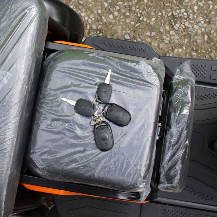 Триместна Електрическа Триколка MaxMotors X1, 1500W, ORANGE