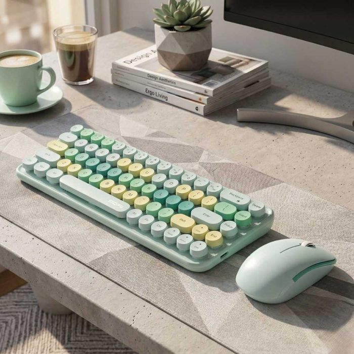 Комплект безжична клавиатура и мишка MOFII Bean, 2.4G