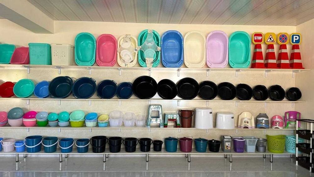 Xo`jalik va oshxona plastmassa mahsulotlari ulgurji va optom narxda