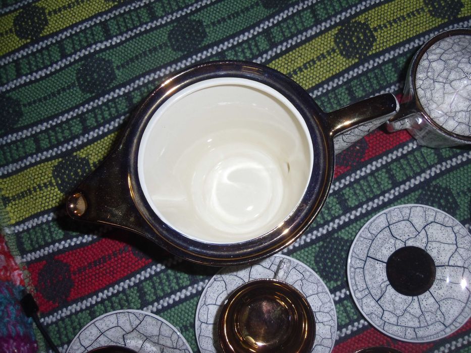 Serviciu cafea portelan vechi,fin