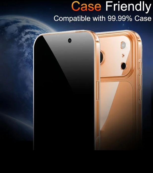 IPhone 17,16,15,14,13 прайвъси стъклен протектор апарат лесен монтаж