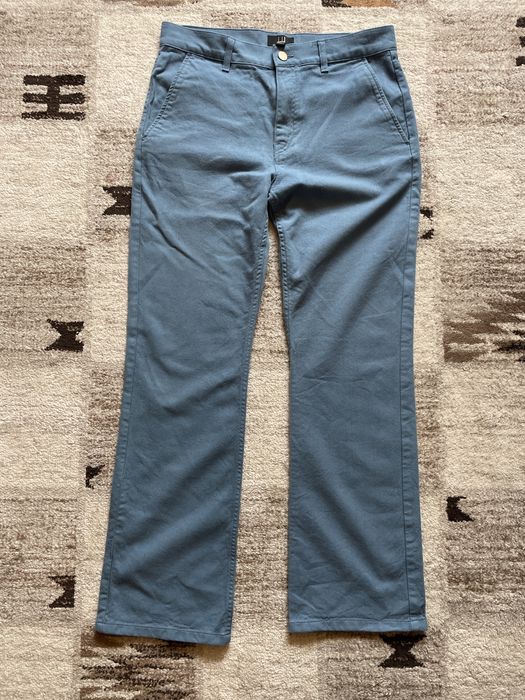 Pantalon barbati Dunhill London din lana si bumbac Made in Italy marimea 48R albastru premium