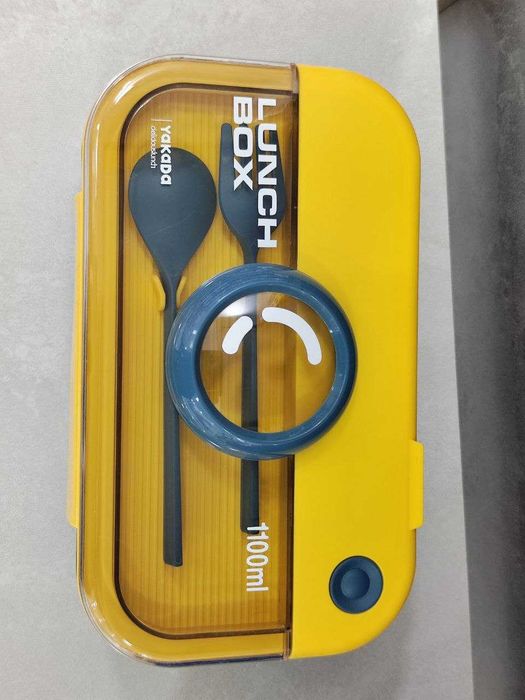 Ланч бокс с ложкой и вилкой для школи – ПОДАРКА ДОСТАВКА В ДЕНЬ ЗАКАЗА