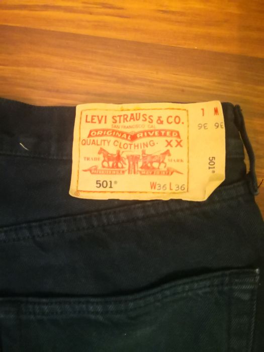 Jeansi originali Levis Strauss 501 W36 L36 blugi barbati