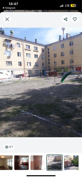 Бир хонали квартира Чинор метро