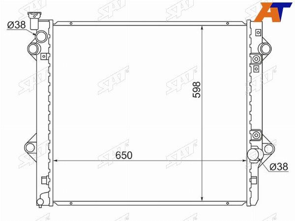 Радиатор Toyota 4runner