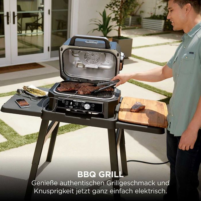 Нова Електрическа Скара Грил 7 в 1 Ninja Woodfire Pro Connect XL OG901EU, 2 години Гаранция, 1700W