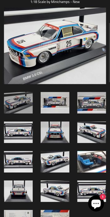 BMW 3.0 CSL E9 - 1:18 - Minichamps
