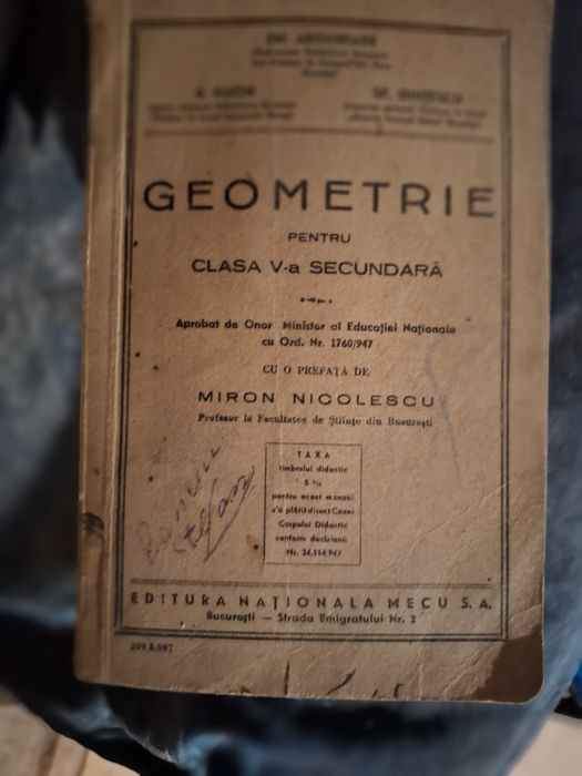 Vând cărți matematică