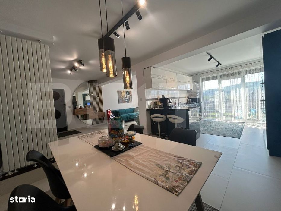 Apartament tip duplex, 100 mp, 4 camere, mobilat modern, curte + parca — fotografia 3