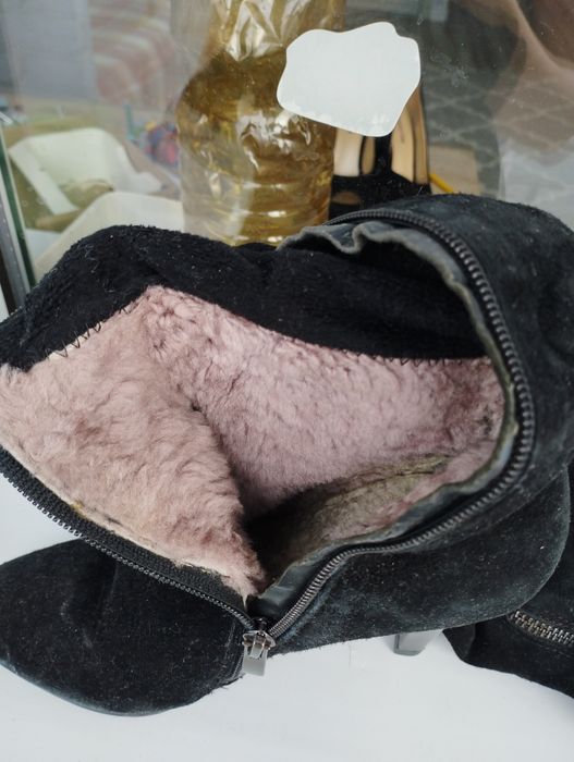 Зимние сапоги ботфорты