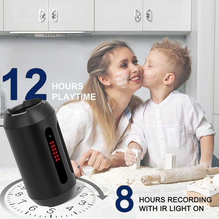 Шпионска камера-тонколона, 1080P HD, детектор на движение