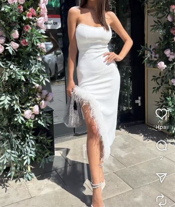 Продам белое платье