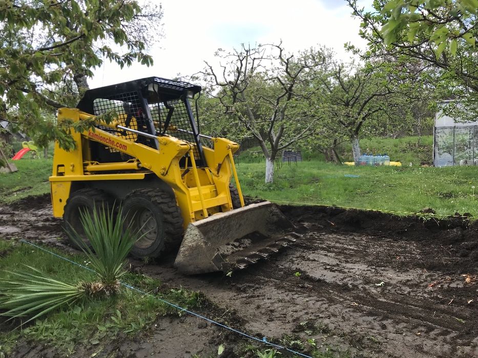 Бобкат под наем.Заравняване,вертикални планировки,обратни насипи.