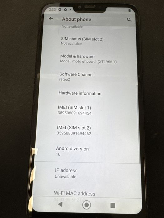 Motorola Moto G7 Power 64GB  ID-XXL7736