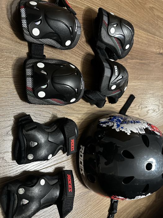 Комплект защиты Roces + шлем, 6–10 лет