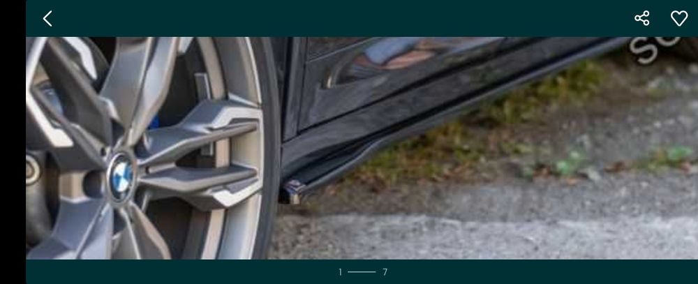 Praguri BMW X4 G02 2018-2021 M-packet Maxton Design