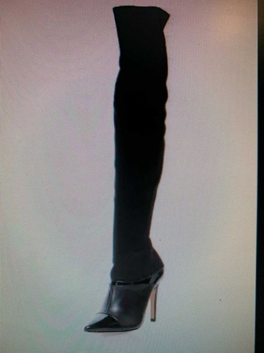 Елегантни дамски ботуши  Roberto Botella, естествена кожа, висок ток