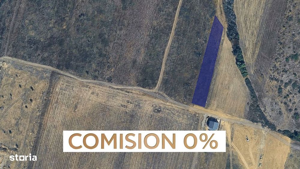 COMISION 0% | Teren extravilan | 3.700 mp | F.S. 16 m | Moșnița Nouă