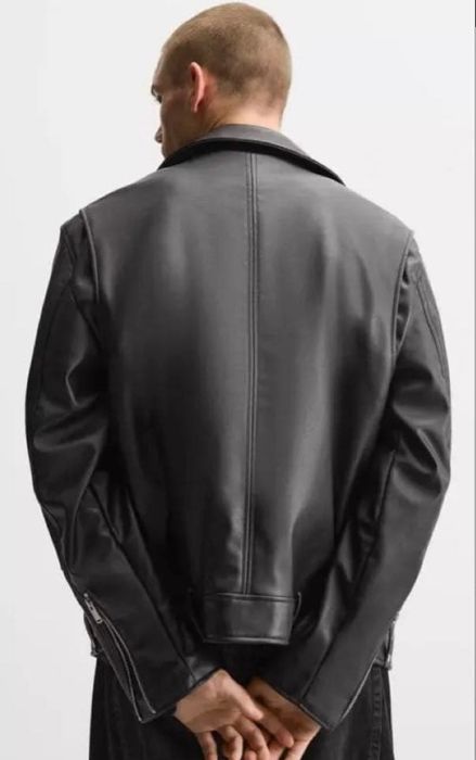 Куртка косуха Zara из эко кожи мужская