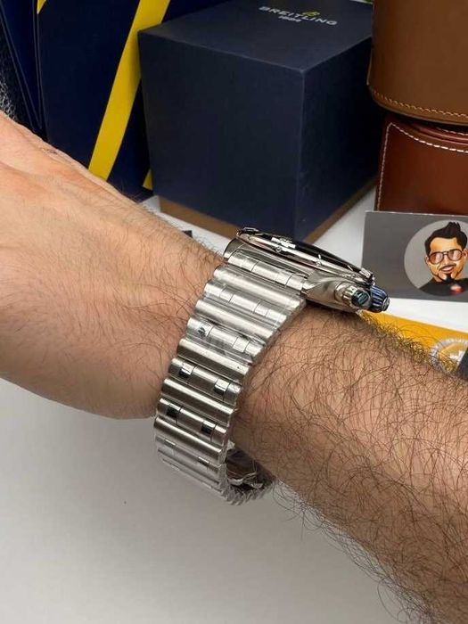 breitling chronomat b01 син