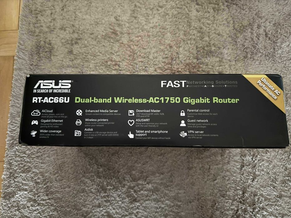 Router nou ASUS RT-AC66U Wireless-AC1750 Dual Band