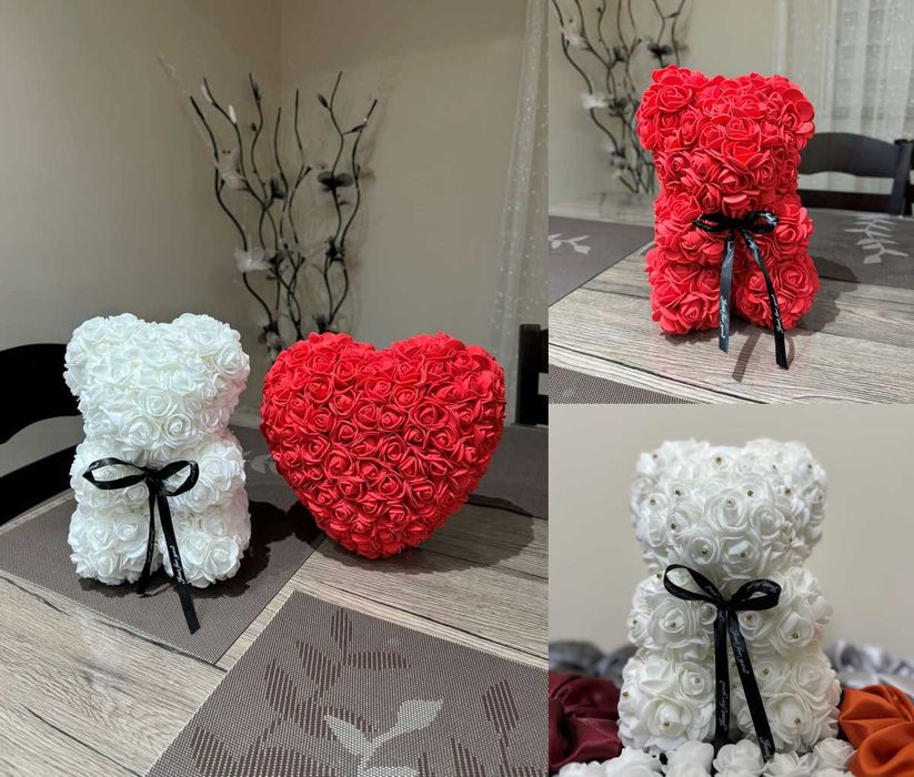 НОВО! Специален подарък за Свети Валентин - Мече от рози