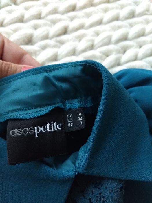 Camasa Asos Petite cu maneca scurta si dantela, 32