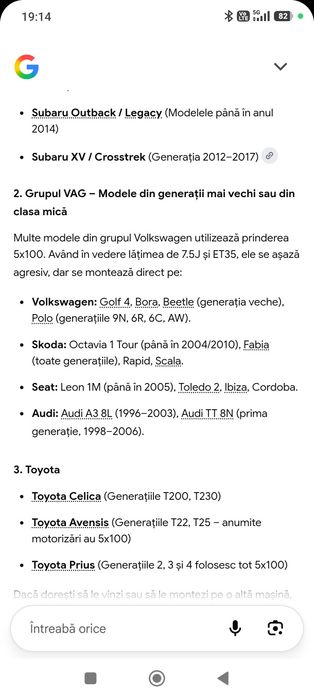 Jante magneziu pe 17