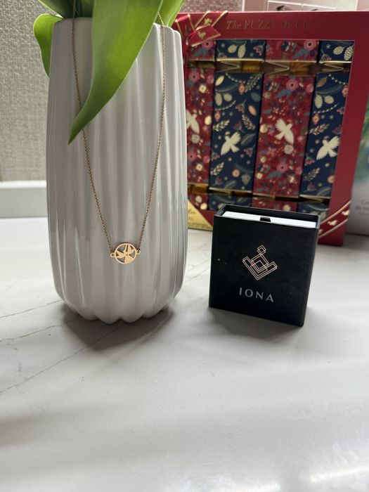 Colier IONA Jewelry – Colibri, aur roz 14K